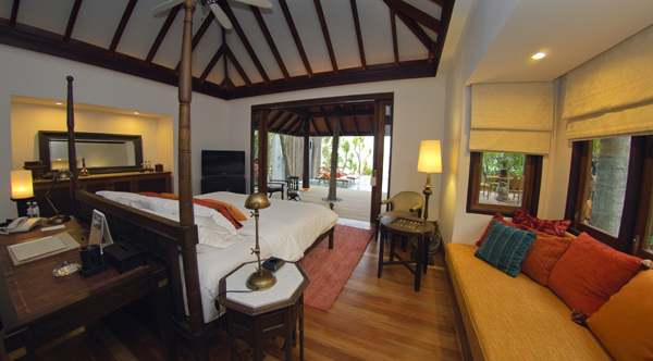 Intrieur de la chambre de la Villa Plage